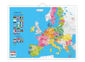 Calendrier banque Bouchut Europe 12 mois - 55x43 cm - Par 5