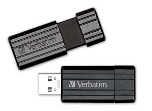 Clé USB 32 Go rétractable VERBATIM PinStripe