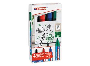 Marqueurs tableaux papier EDDING 380 -Pointe ogive