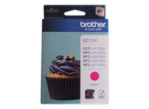 Cartouche BROTHER LC123M magenta