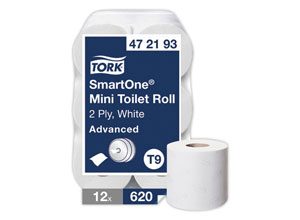 rouleaux de 620 feuilles de papier toilette TORK SmartOne mini T9