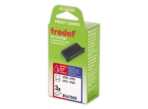 Encriers Trodat 4750 bleu/ rouge