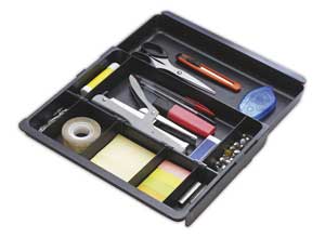 Organiseur trieur modulable pour tiroir, L 29,8 x P 24,6 x H 3,6 cm