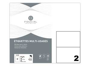 Planches d'étiquettes  coins carrés 210x148,5 mm 200 étiq/boît