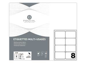 Planches d'étiquettes  coins ronds 99,1 x67,7mm 800 étiq/boîte