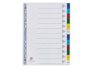 Jeu d'intercalaires mensuels Polypro A4 - 12 touches