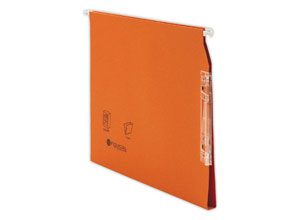 Dossiers suspendus armoires Colors - orange - Fond 15 mm