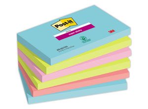Notes repositionnables Super Sticky 76x127 mm , Cosmic, 90 feuilles
