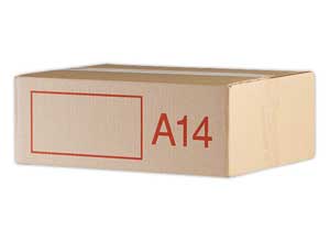 Caisses Galia double cannelure, Dim.40x30x15 cm