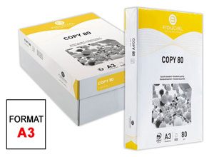 Ramettes de 500 feuilles de papier blanc A3 80g COPY 80