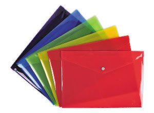 Pochettes pression Iderama PP A4 assorties