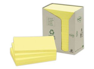 Notes Post-it Recyclées Jaunes