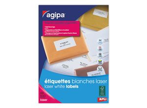 Planches d'étiquettes laser L99,1xH38,1mm soit 1400 étiq/boîte