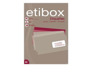 Planches d'étiquettes 99,1x38,1 mm 1400/boîte, rouge