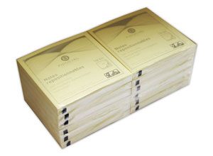 Notes repositionnables 76x76 mm jaune