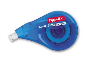 Correcteur TIPP-EX EASY CORRECT dévidoir 12 m-largeur de bande 4,2 mm