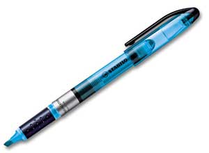 Surligneur à encre liquide STABILO Navigator -bleu