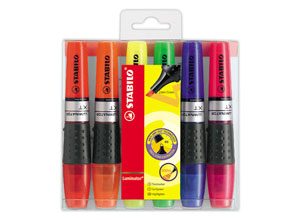 Surligneurs encre liquide STABILO Luminator - coloris assortis