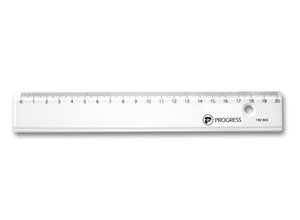 Règle de bureau simple en plastique ECO- 20 cm