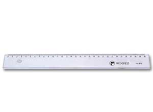 Règle de bureau simple en plastique ECO - 30 cm