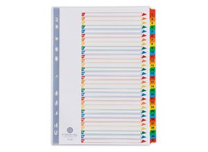 Jeu d'intercalaires numériques Mylar pour format A4 - 1 à 31