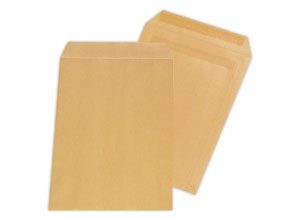 Pochettes kraft brun Premium auto. 260x330mm sans fenêtre 120g