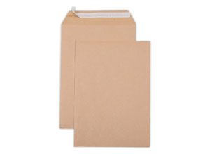 Pochettes kraft économiques bande siliconée 229x324 mm 90g