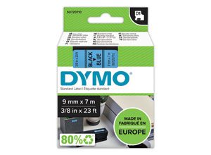 Ruban pour titreuse DYMO D1 9mm bleu impression noire