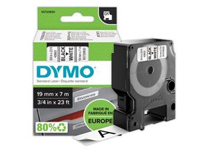 Ruban pour titreuse DYMO D1 19mm blanc impression noire