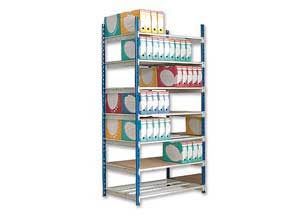 Rayonnage Rangeco élément départ 7 étagères métal Profondeur 70 cm