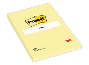 Maxi-bloc Post It 10,2x15,2 cm, jaune