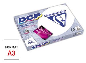 Ramette de 500 feuilles papier blanc laser CLAIREFONTAINE DCP A3 100g