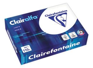 Ramette de 500 feuilles papier blanc CLAIREFONTAINE Clairalfa A4 110g