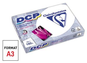 Ramette de 250 Feuilles papier blanc laser CLAIREFONTAINE DCP A3 160g
