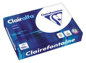 Ramette de 250 feuilles papier blanc CLAIREFONTAINE Clairalfa A4 160g