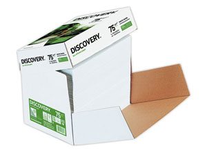 boîte 2500 feuilles de papier blanc DISCOVERY A4 75g