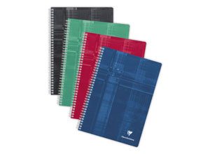 Cahier spirale Clairefontaine 90g, A4,180 pages, Seyès
