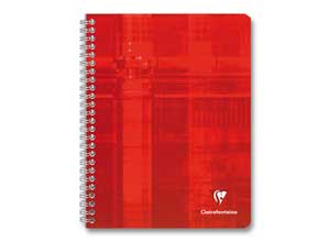 Cahier spirale Clairefontaine 90g, A4,100 pages, Seyès
