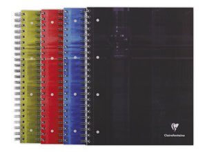 Cahier spirale Clairefontaine perforé Bind'O Block A4+, 5x5, 160 pages