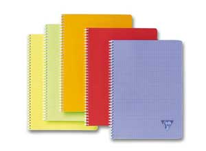 Cahier spirale Linicolor 17x22 cm 100 pages, 5x5, 90g