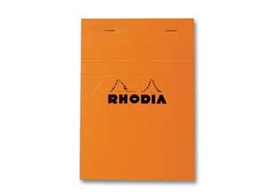 Bloc Rhodia A6 10,5x14,8 cm, 80 feuilles, 5x5, 80g