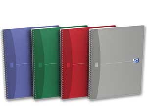 Cahier spirale OXFORD Essentials, 24x32cm, 5x5 180 pages