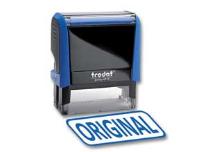 Timbre à formule commerciale  X-Print "Original" - bleu