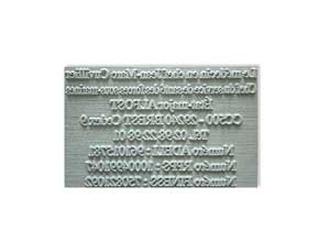 Plaque caoutchouc seule - 7 ou 8 lignes
